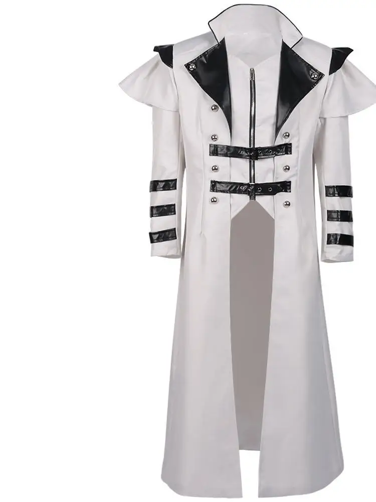 

Новый Хэллоуин, средневековый придворный банкетный наряд, длинное пальто с разрезом на молнии, сценический костюм, женский этнический модный традиционный костюм...