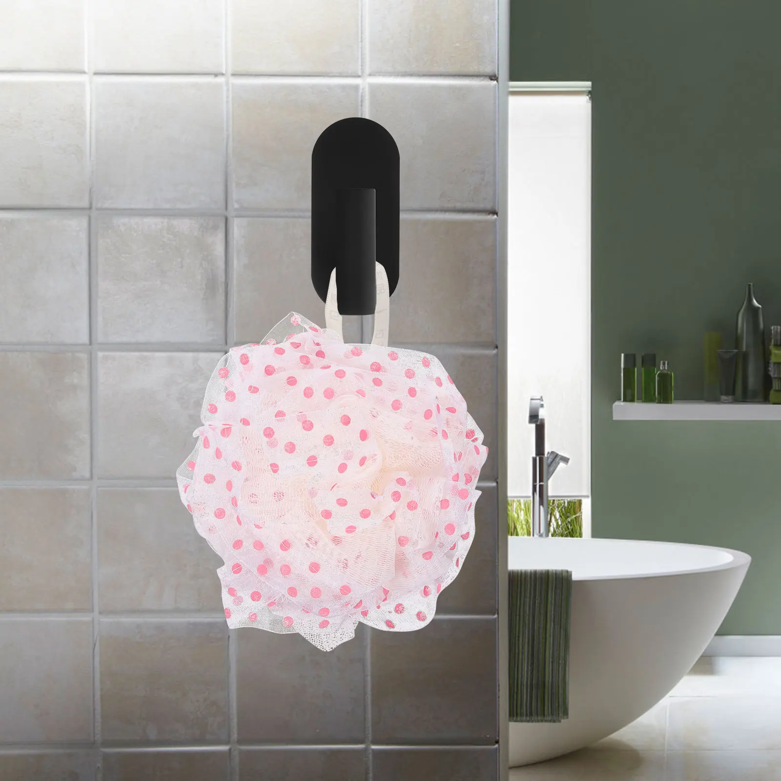 

2pcs Stainless Steel Matte Black Oval Hooks for Hanging Towels Clothes Wall Bathroom Tile Smooth Surface Hook Rack