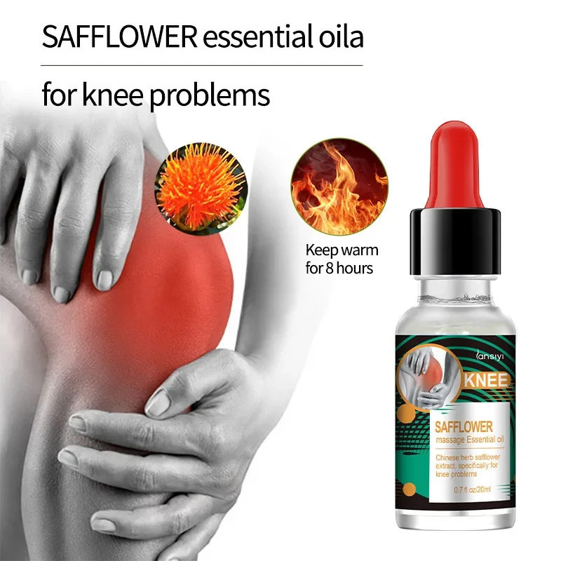 20ML Strengthen Joint Pain Oil Plant Extract Saffron Knee Massage Essential Oil for Women Men Pain Reliever Oil Health Care