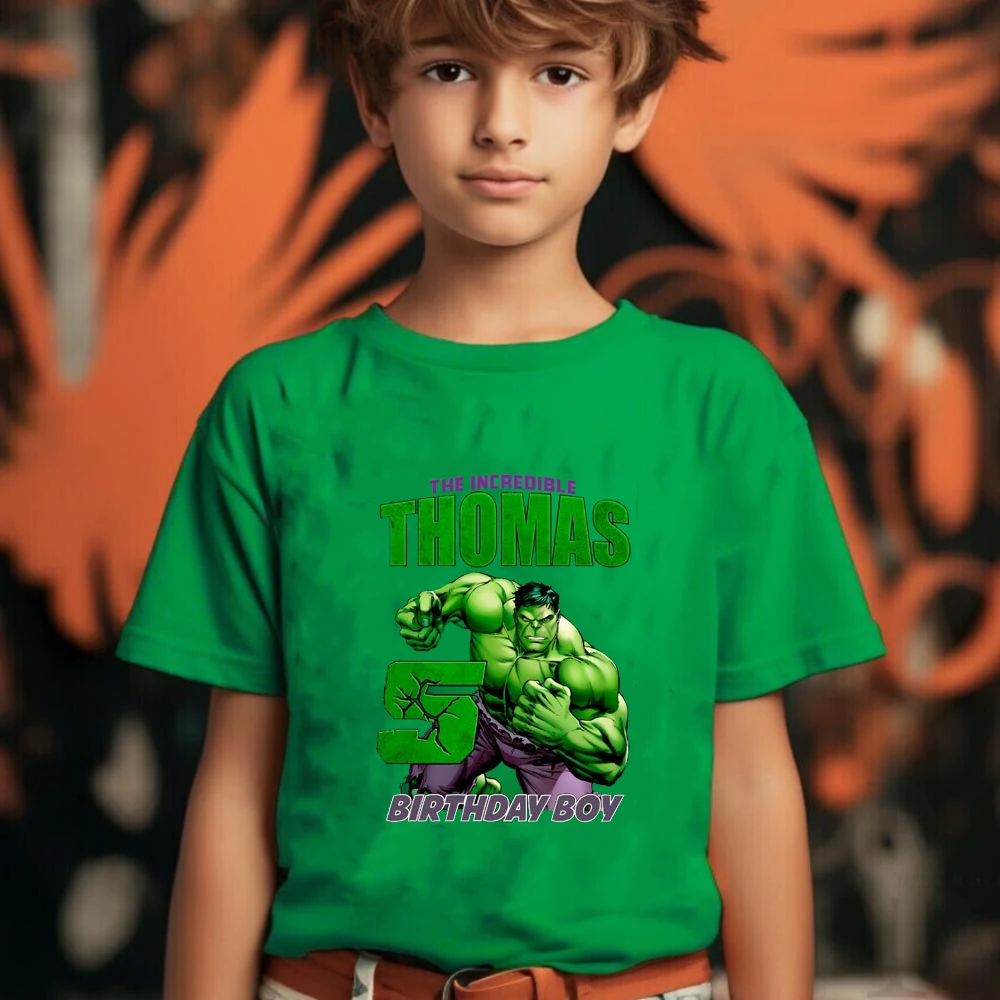 

The Incredible Hulk Avenger Superhero Unisex Loose Causal T Shirt Tops Gift For Men Women Kids Toddler Comic Fan T-shirt Tops