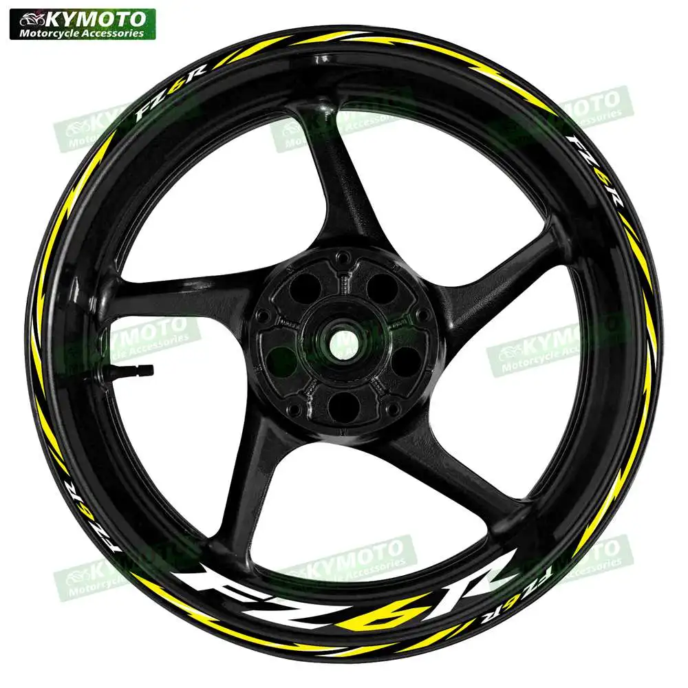 

For Yamaha FZ6R FZ 6R reflective motorcycle wheel sticker 17 inch rim stripe decal off-road fairing accessories decoration
