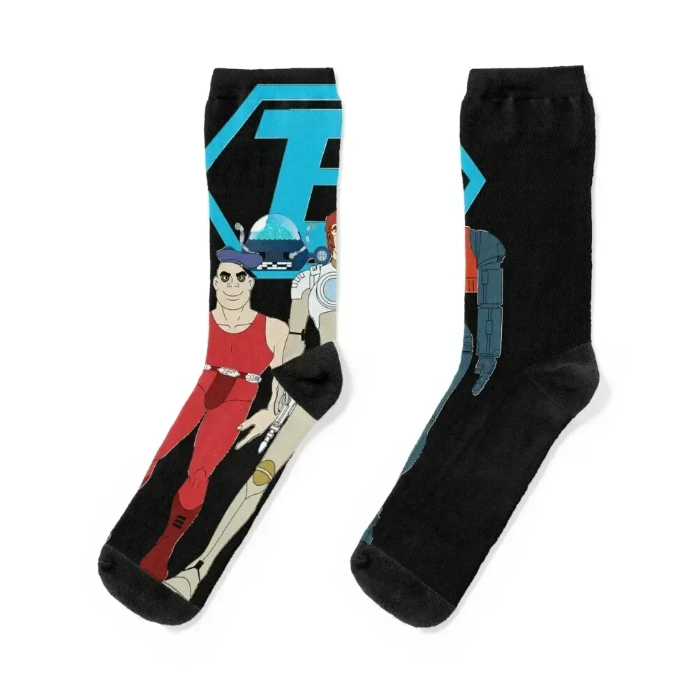 

Captain Future Crew Classic T-Shirt Socks anime bright garter christmas gift japanese fashion Ladies Socks Men's