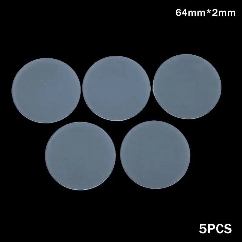 5 STKS Matte Glazen Diffuser, Frosted Ronde Platte Lampenkap voor Zacht, Zelfs Licht in LED Downlights & Zaklampen