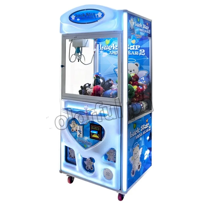 Teddy Bear Vending Arcade Coin Operated Claw Crane Machine Lucky Star Claw Machine for Kid