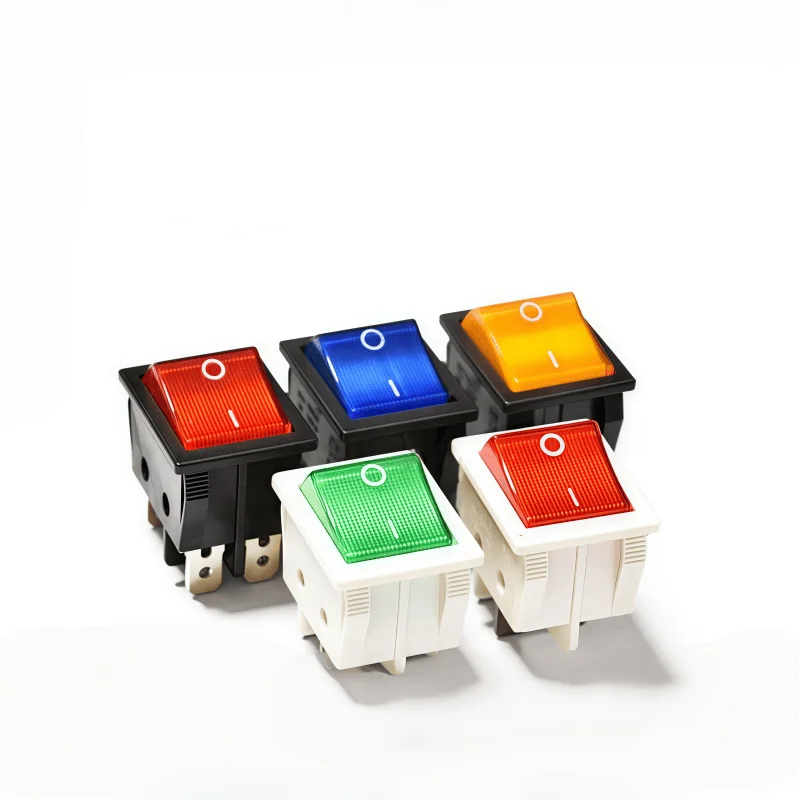 

KCD4 welding machine heater power boat-shaped push-button switch 30A high-current boat switch 6-pin 4-pin 2-speed light