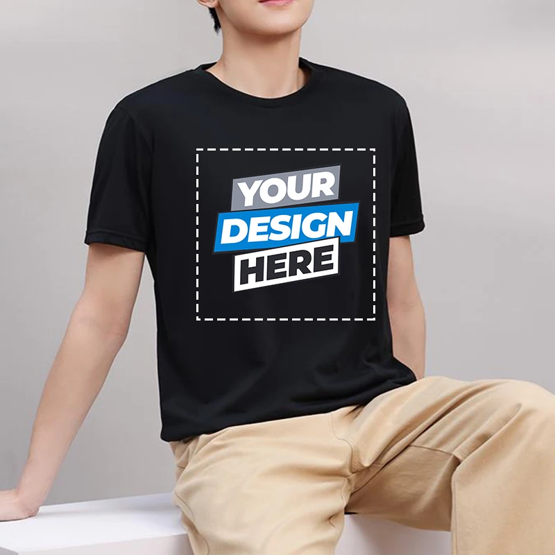 جودة عالية التخصيص التصميم الخاص بك شعار العلامة التجارية طباعة تي شيرت القطن الناعم أزياء للجنسين أعلى المحملة DIY الملابس فريق الملابس