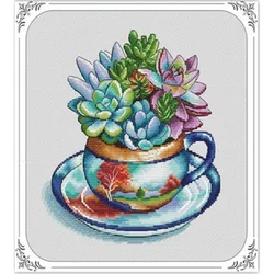 7283 Cross Stitch Sets Cross Stitch Paintings 14ct 18ct Stich Cross Stitch Kit Embroidery Needle Arts & Craft Complete Kit Hobby
