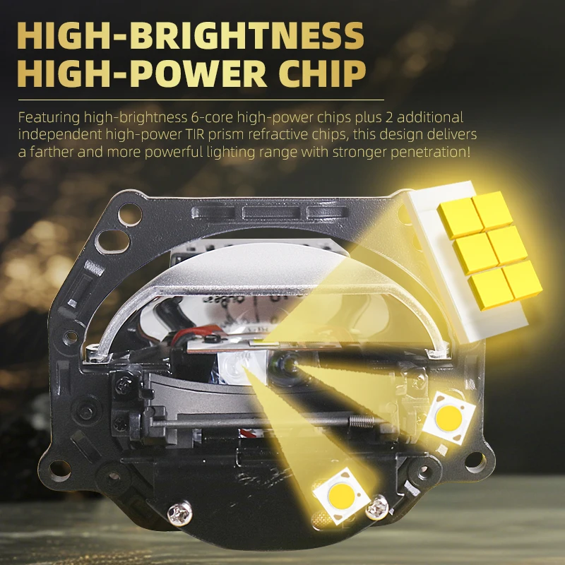 2026 SANVI 140w 3 Inch K5 Bi LED Projector Lens 6000K for Hella 3R G5 Projector Headlight Retrofit Auto LED Lights Car Accessory view 3