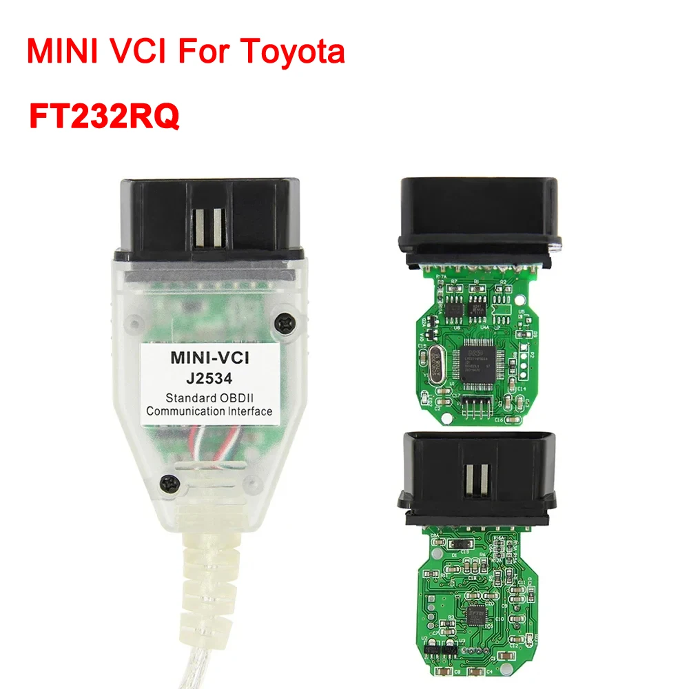 Mini Vci For Toyota TIS Techstream V18.00.008 Software FTDI FT232RL/FT232RQ OBD2 Diagnostic Cable until 2023 for Toyota/Lexus