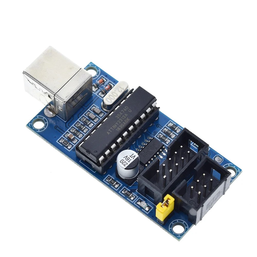 1/3Set USBTiny USBtinyISP AVR ISP مبرمج Bootloader لـ Arduino Meag2560 UNO R3 مع كابل برمجة 6pin
