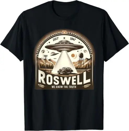  Roswell 1947 Alien Vintage Style UFO Area 51 Roswell T-Shirt S-5xl