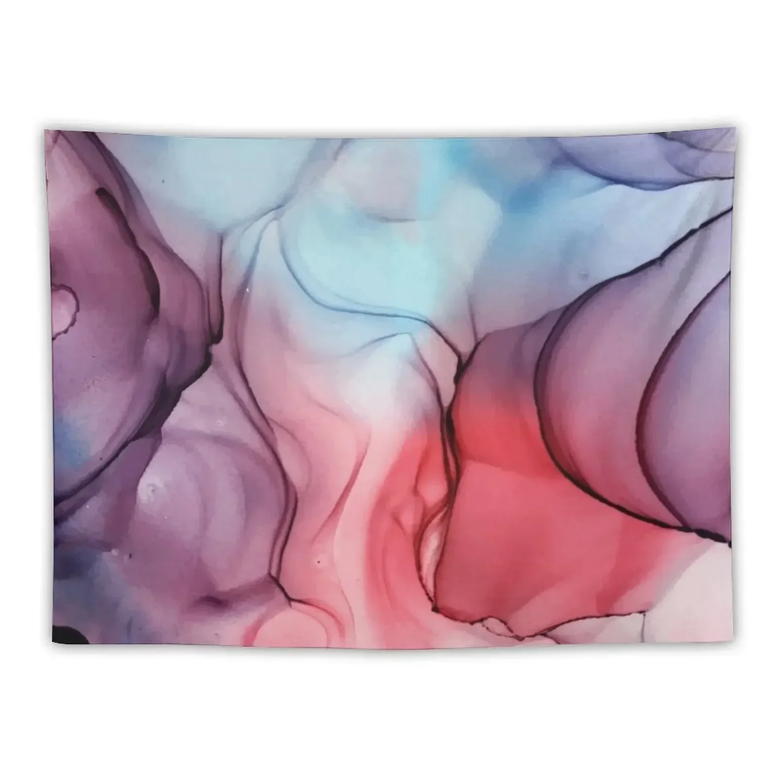 

Flame Fired Alcohol Ink Painting Tapestry Home Decor Aesthetic Decoration Aesthetic Tapestry