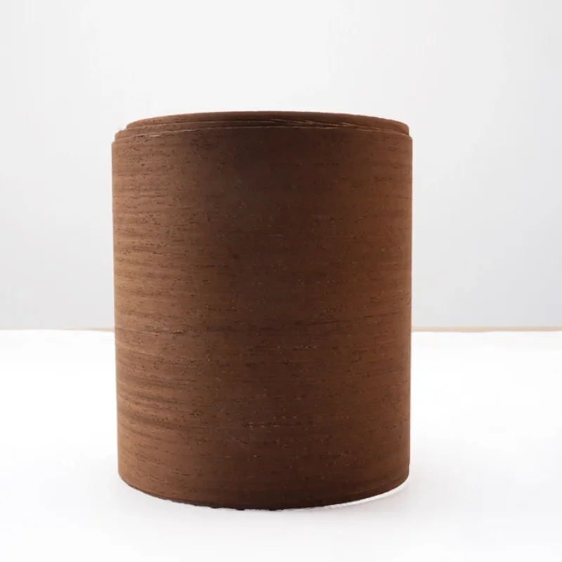 0.5mm Solid Siamese Senna Wood Veneer for Guitar Instrument Panel Furniture Cabinet Doors Tabletop Decor Dark Brown L:200X17cm