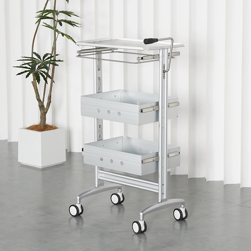 Yicheng Beauty Professional Hair Salon Ironing and Dyeing Multi-functional Tool Cart Salon Trolley Cart for Sale