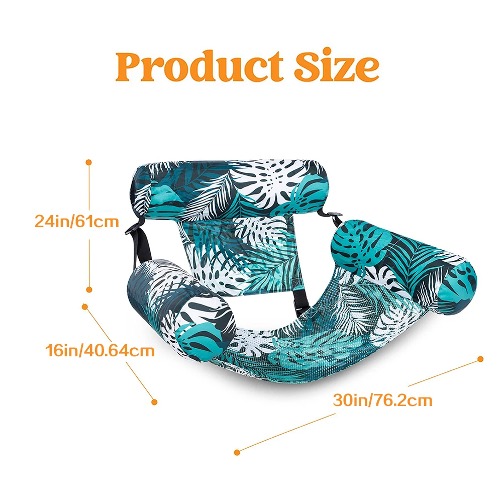 Nuevas sillas de carrozas de piscina inflable, silla de ocio para adultos de respaldo plegable, saln de fiesta de diversin de agua, playa de agua de verano