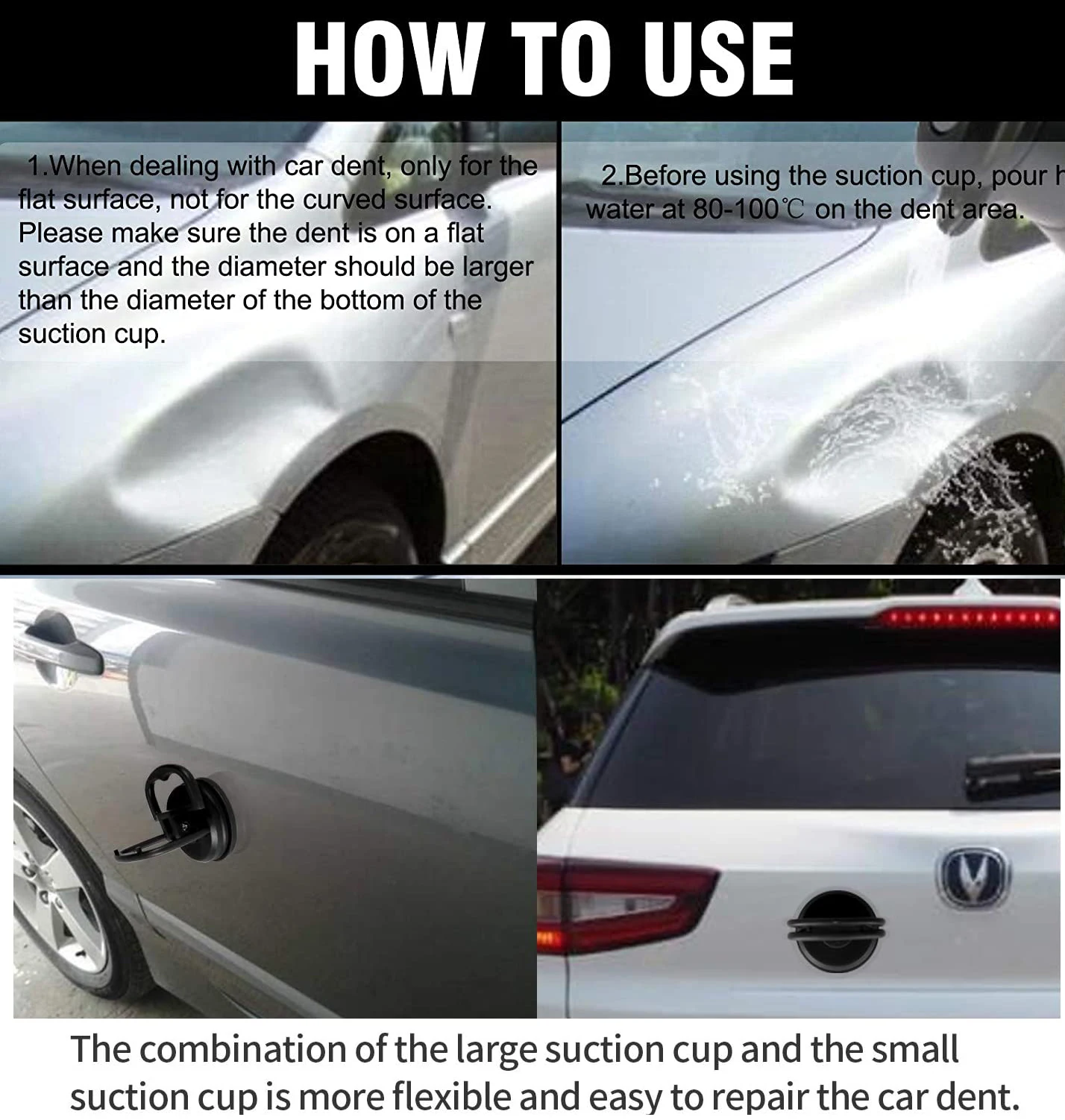 Car Dent Puller Suction Cup for Mitsubishi ASX Lancer Outlander Pajero 4 I200 RVR Sport SUZUKI Vitara Samurai GSX Accessories