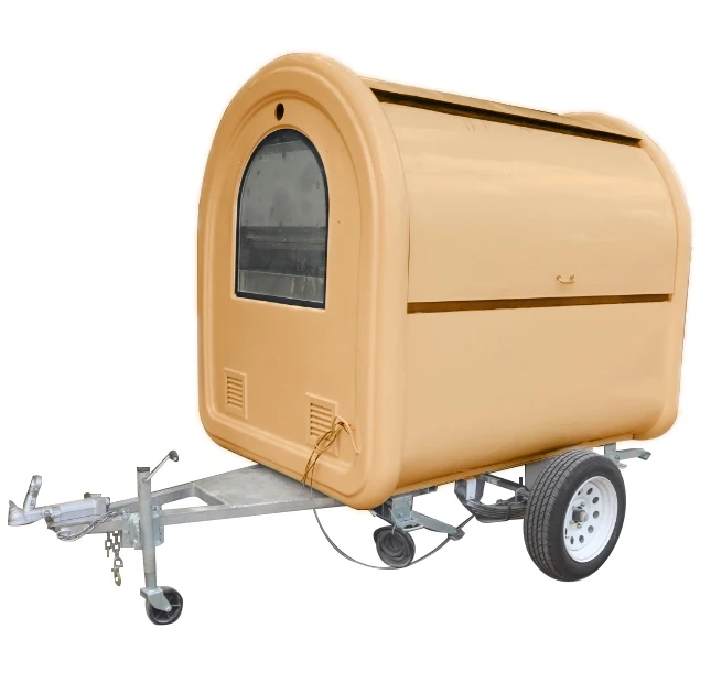 Mobile Food Truck Dining Car Food Trailer For Europe Vendors Hotdog Food Cart