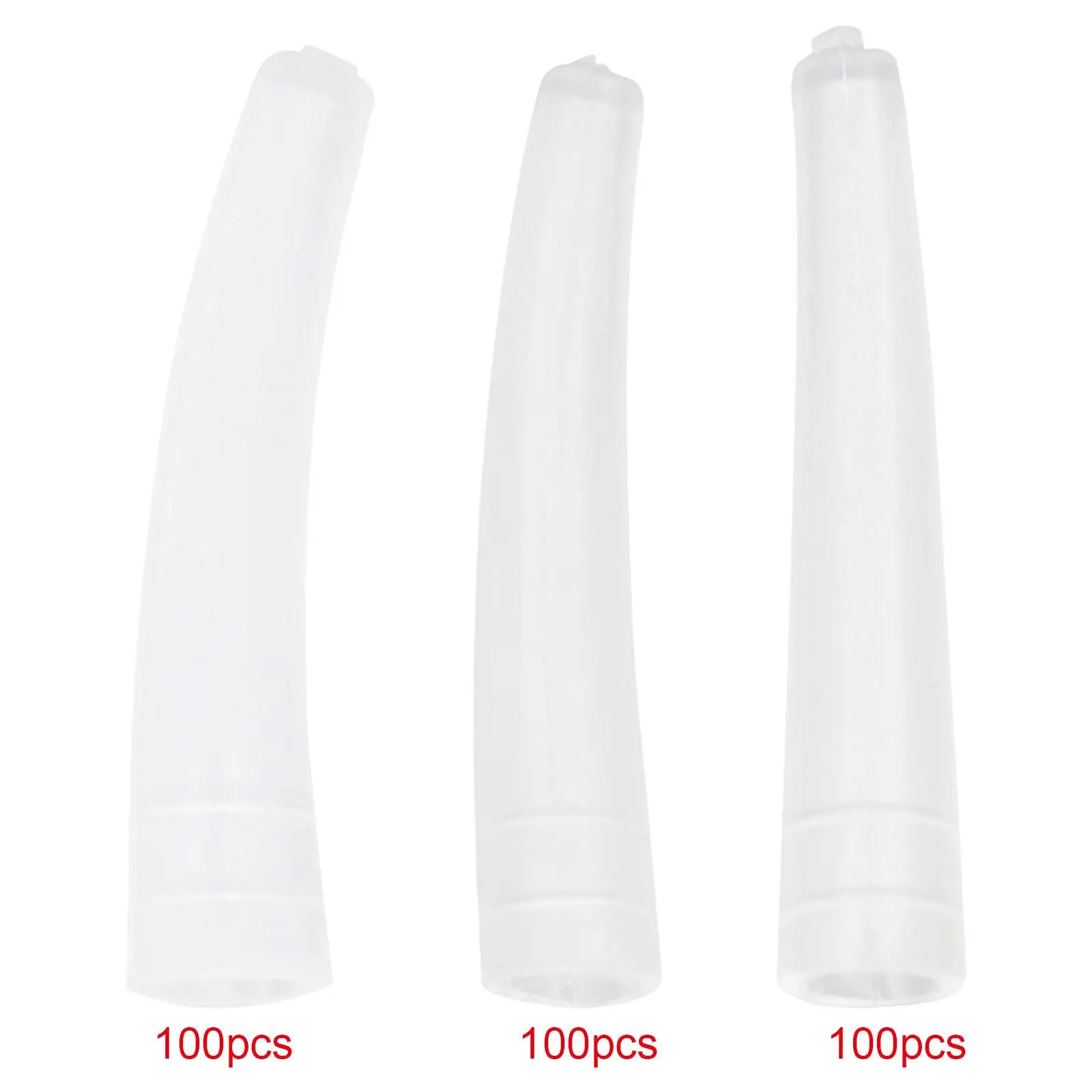 100x Pinzette trasparenti Copri punte Pinzette antiscivolo Copertura protettiva per pinzette per ciglia