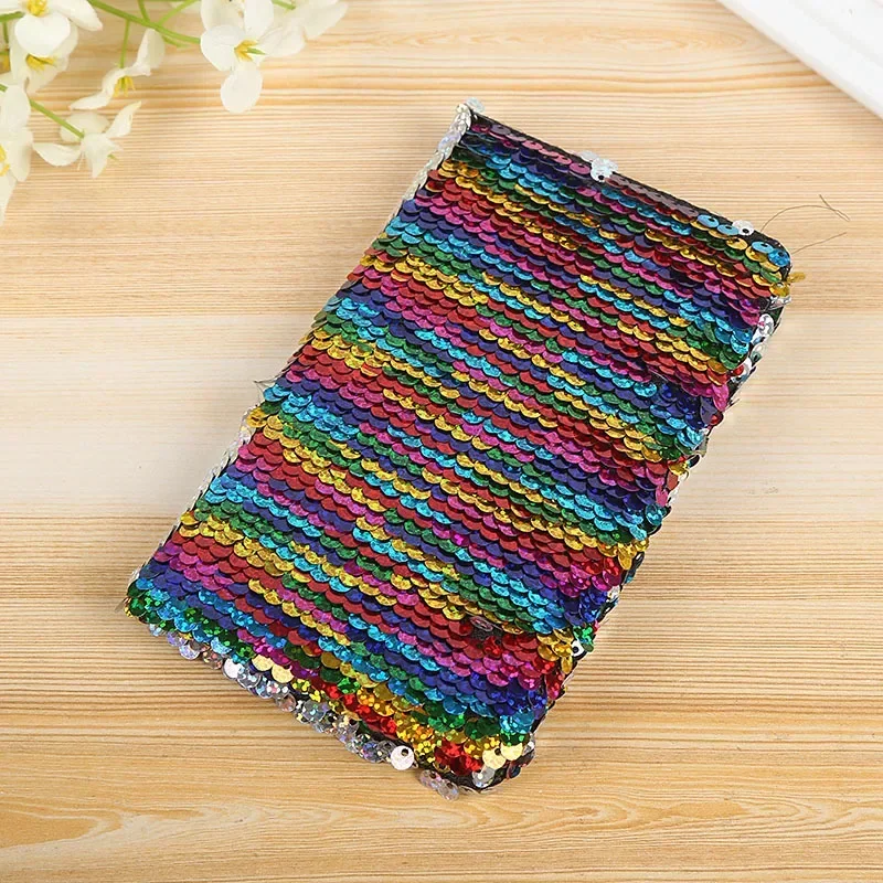 A6 Scales Cover Diary Book Colorful Mini Sequin Notebook Creative Memo Stationery Creative Business Notepad