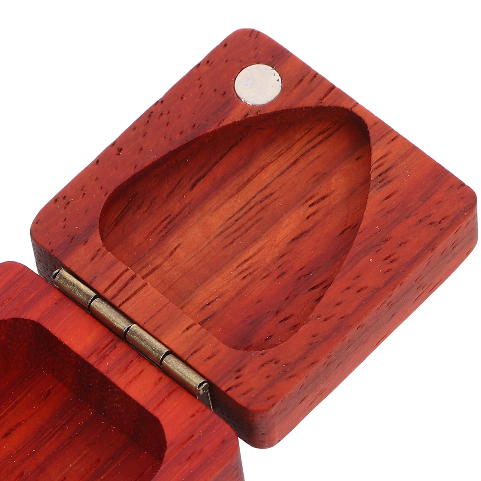 

Guitar Pick Holder Container Musical Instrument Plectrum Wood Cases