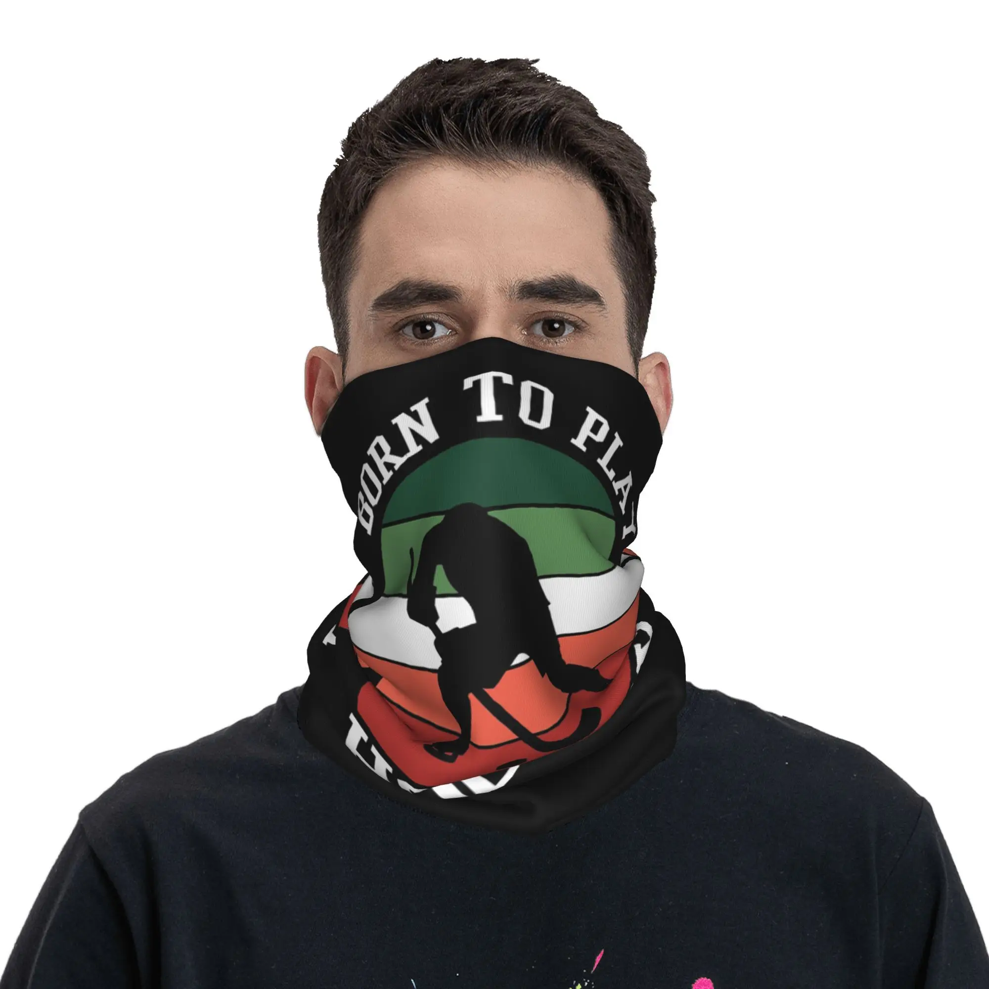 ولد للعب الهوكي باندانا الرقبة الجراب قناع مطبوع وشاح عقال دافئ الجري للجنسين الكبار كل موسم