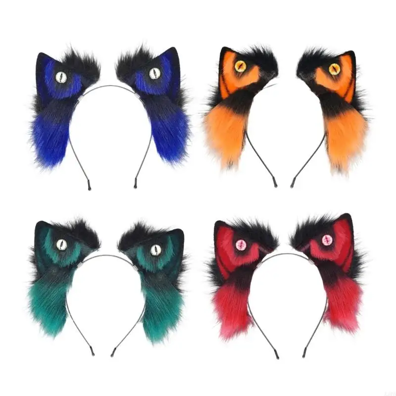 

Role Playing Wolf Ear Hairband Anime Ear Cosplay Hairhoop For Halloween Party
