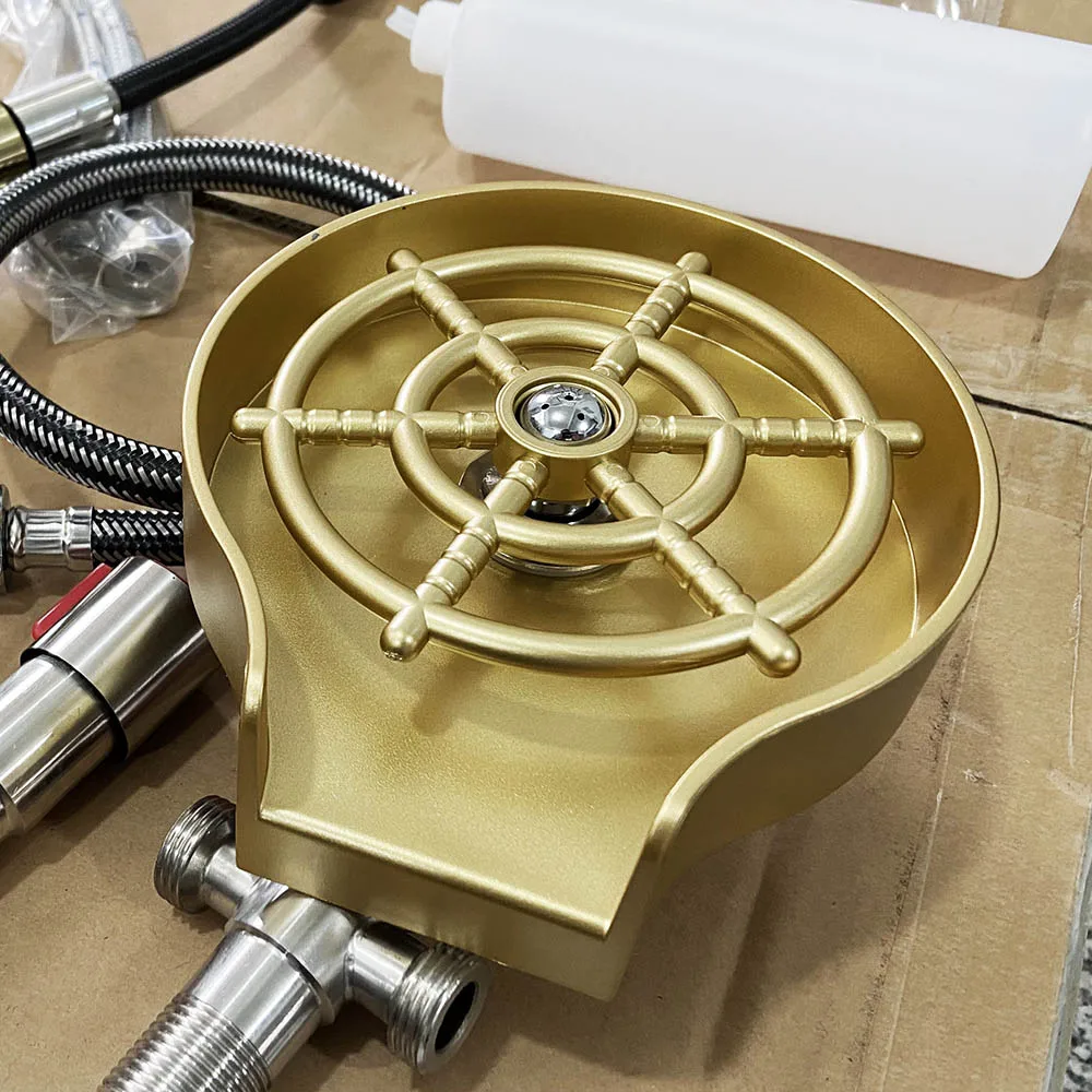 Modern Multi-Functional Kitchen Sink with Faucet 304 Stainless Steel Single Bowl Square Shape Waterfall Utility Design