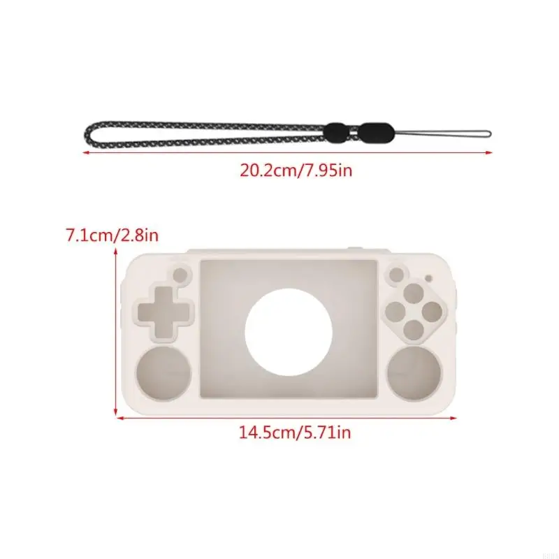 تغطي لوحات مفاتيح اللعبة حالة السيليكون مرنة إطار Gamepad Skin Housing Fit For RG35XX H Part