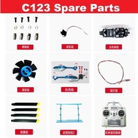 Spare Parts List For RC ERA C123 EC135 RC Helicopter Accessory Body Shell Cover Main Blade Motor Bearing Servo Receiver Landing