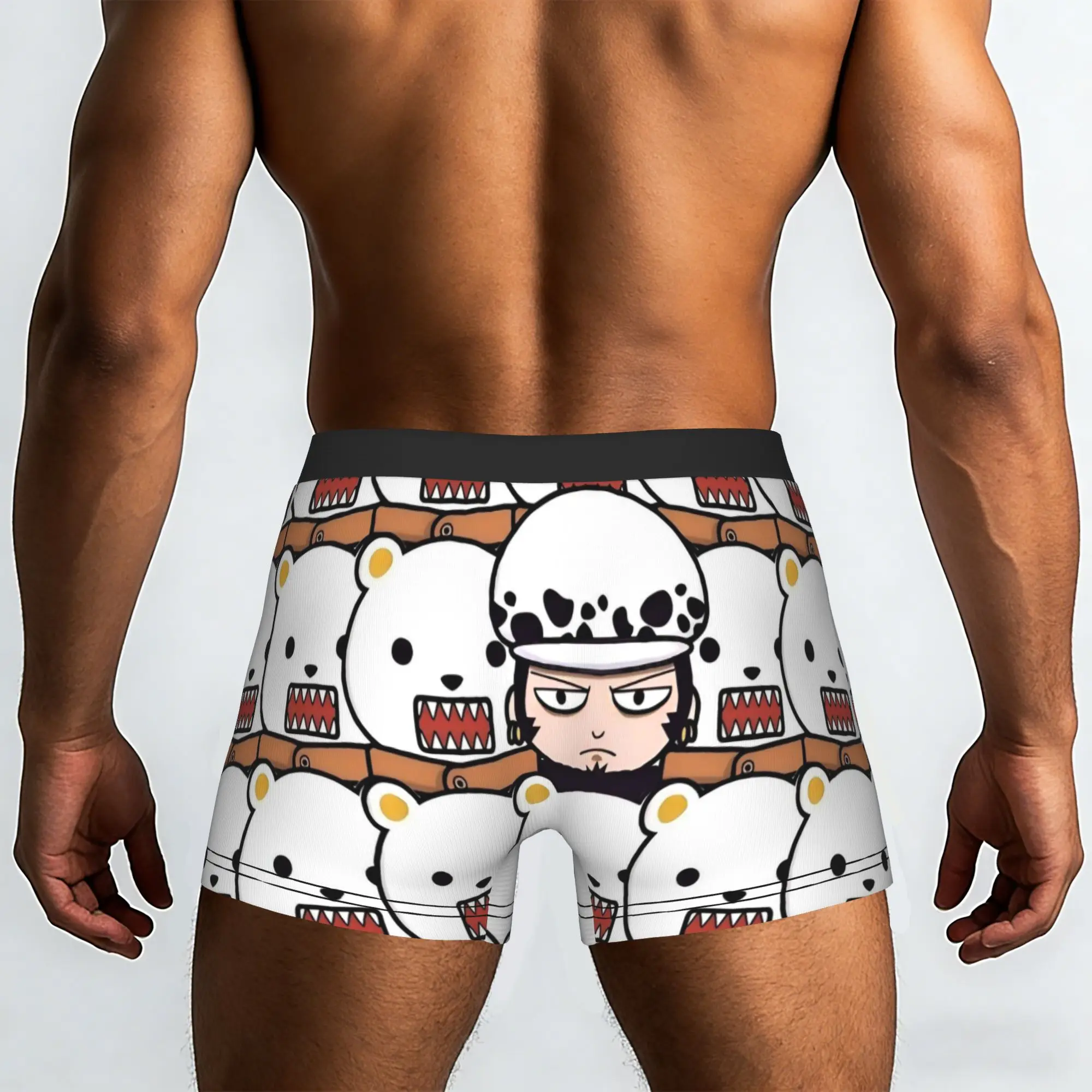 Trafalgar Law and Bepo One Piece Underpants Breathbale Panties Man Underwear Ventilate Shorts Boxer Briefs