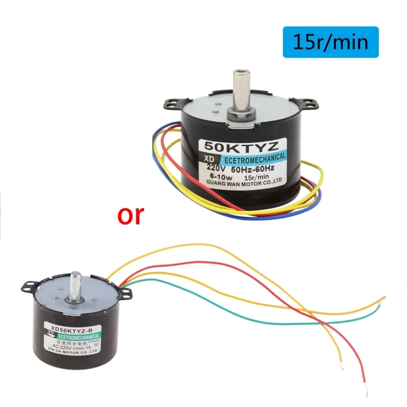 50KTYZ Permanent Magnet Synchronous Motor AC220V 2.5-50R/Min Low Speed Reducer Motors with Positive Negative Inversion