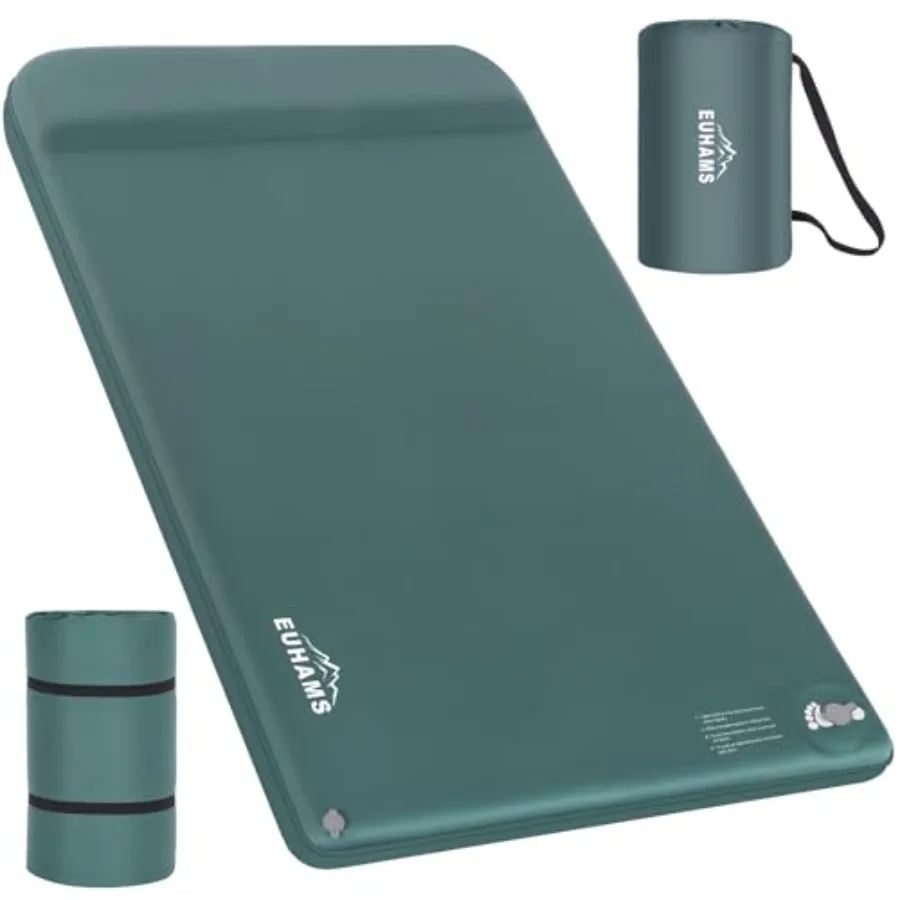 

Надувной матрас для кемпинга с эффектом памяти, ультратолстый, самонадувающийся, с подушкой, для активного отдыха, двойной, для кемпинга