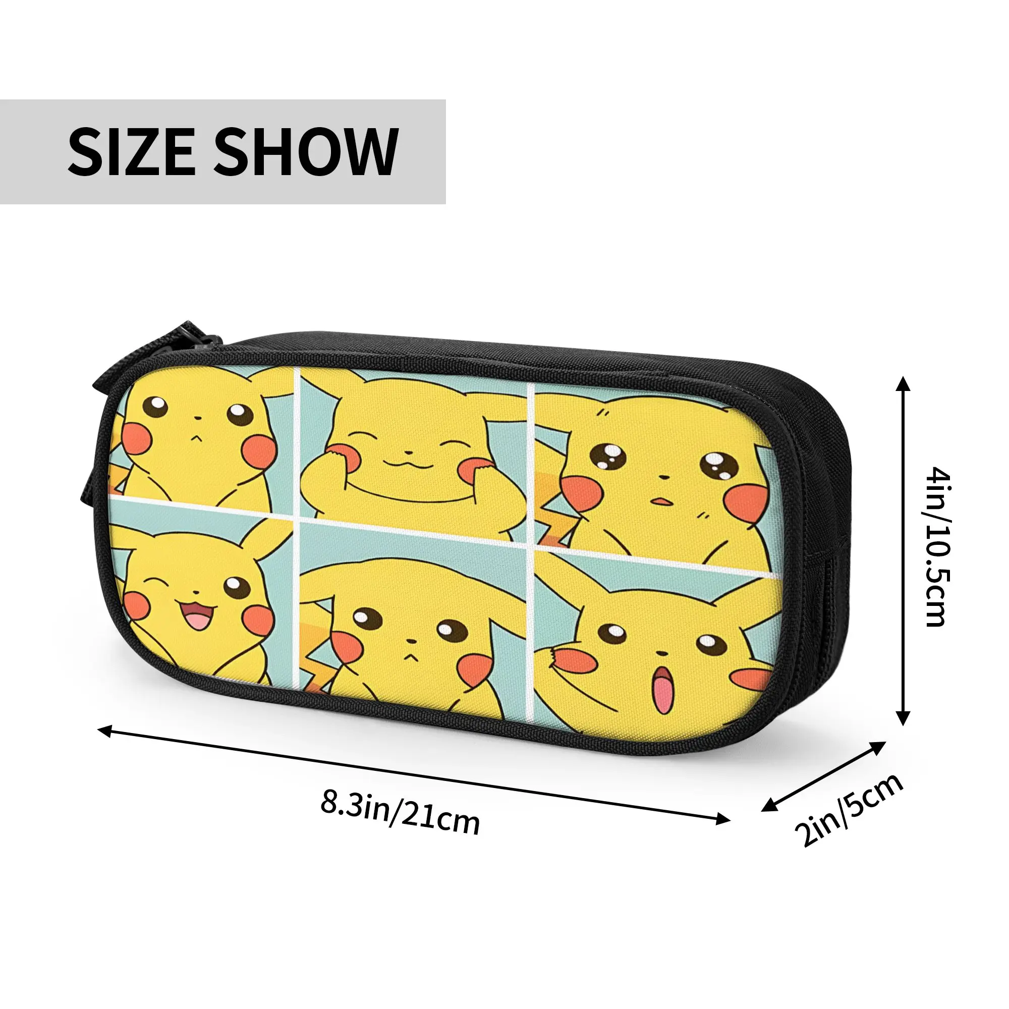 Custom Pokemon Large Capacity Bags for Child  School Pencil Bag for Boys Gilrs Kids