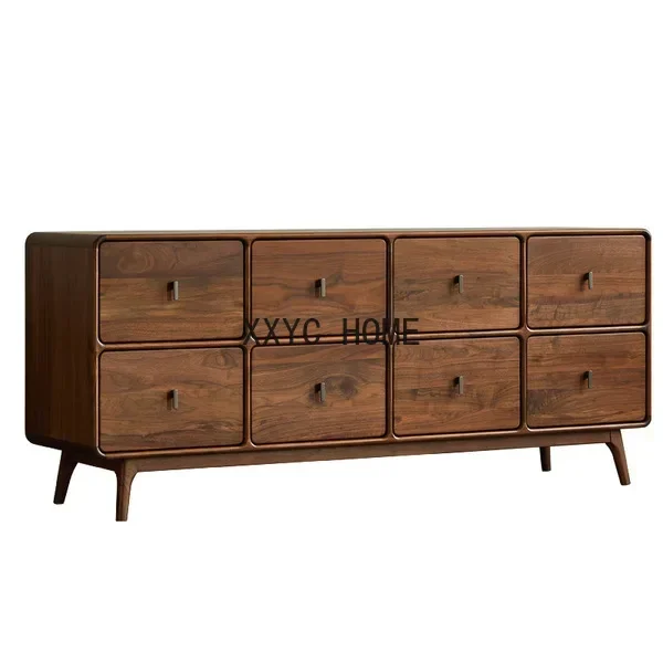 Solid Wood Tailstock Chest of Drawers Bedroom Storage Chest of Drawer Solid Wood Locker