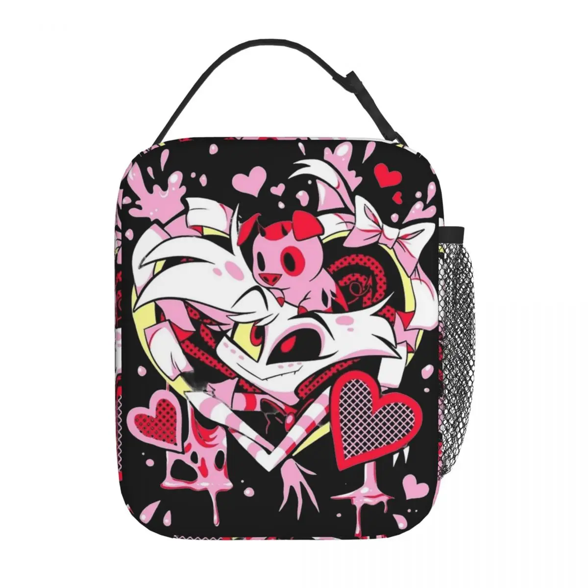 

Hazbins Hotels Angel Dust Insulated Lunch Bags Cooler Meal Container Large Tote Lunch Box Food Storage Bags Beach Outdoor