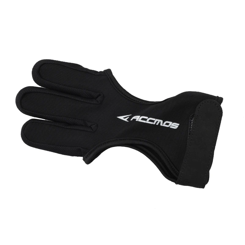 1Pc Archery Finger Protector Glove 3 Fingers Protection Glove Breathable Sweat S/M/L/XL for Shooting Hunting Outdoor Sport