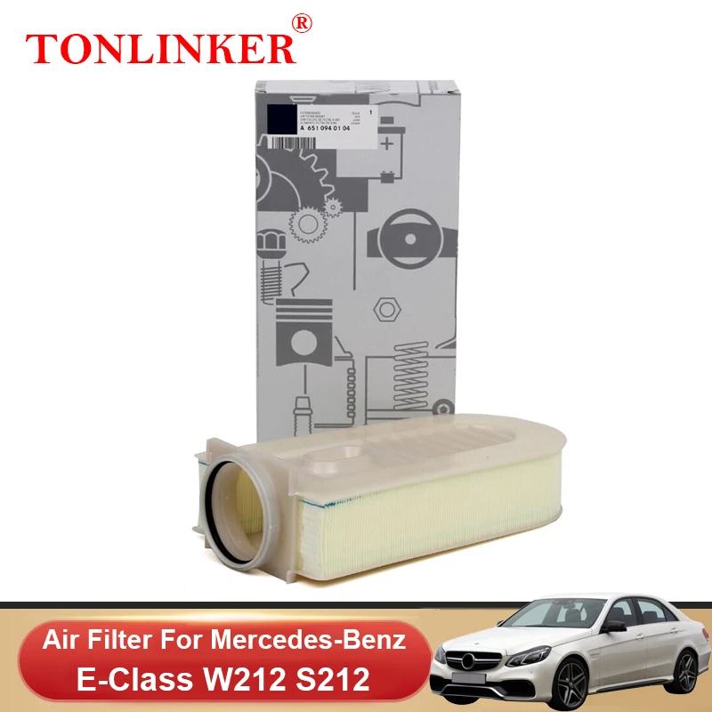 TONLINKER فلتر الهواء A6510940104 لمرسيدس بنز E الفئة W212 S212 2009-2016 E220 E250 CDI E300 BlueTEC الهجين اكسسوارات السيارات