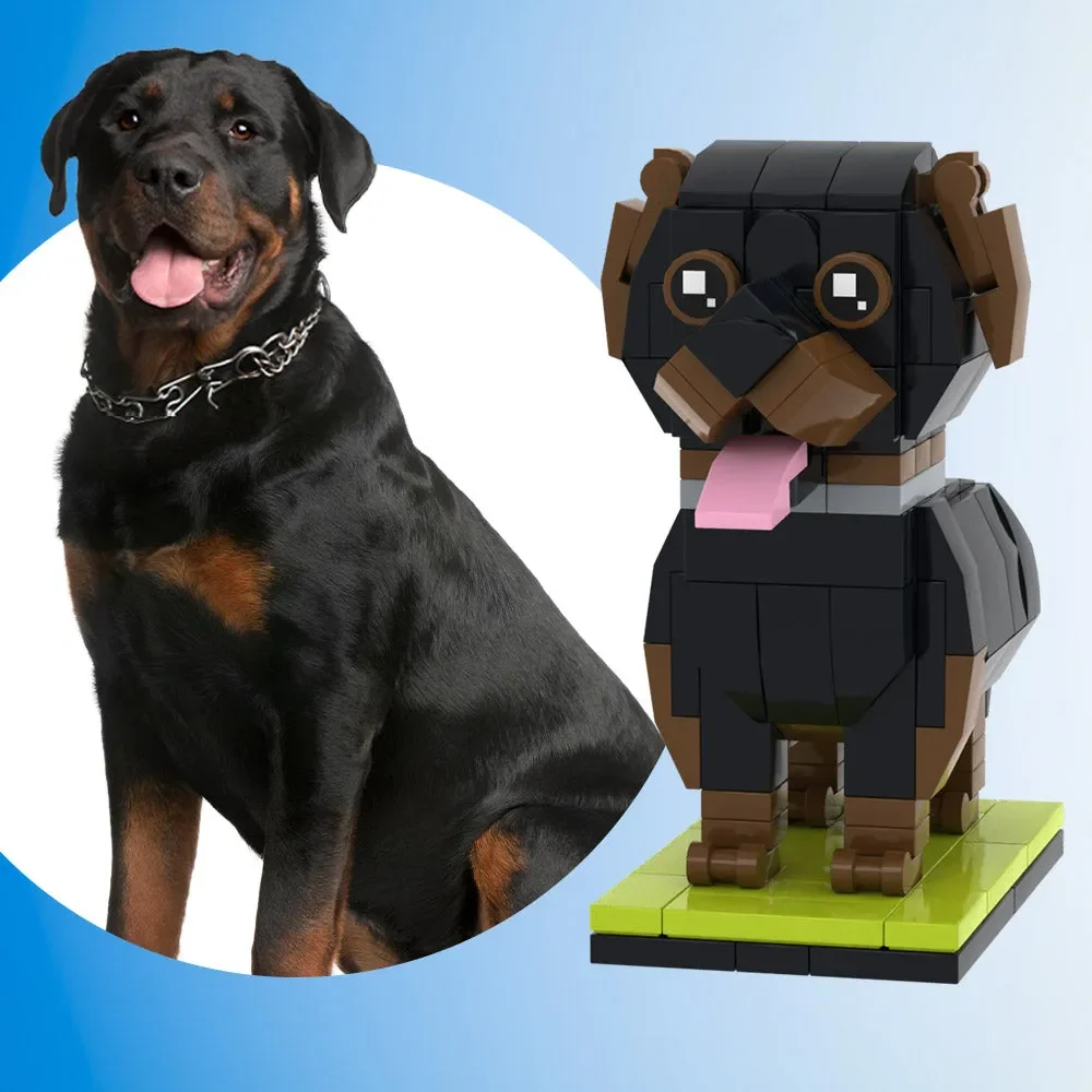 

My Custom Brickfigures Small Particle Granules Photo Dog Customization Ideal Pet Gifts For Dog Lovers Building Blocks Ornament