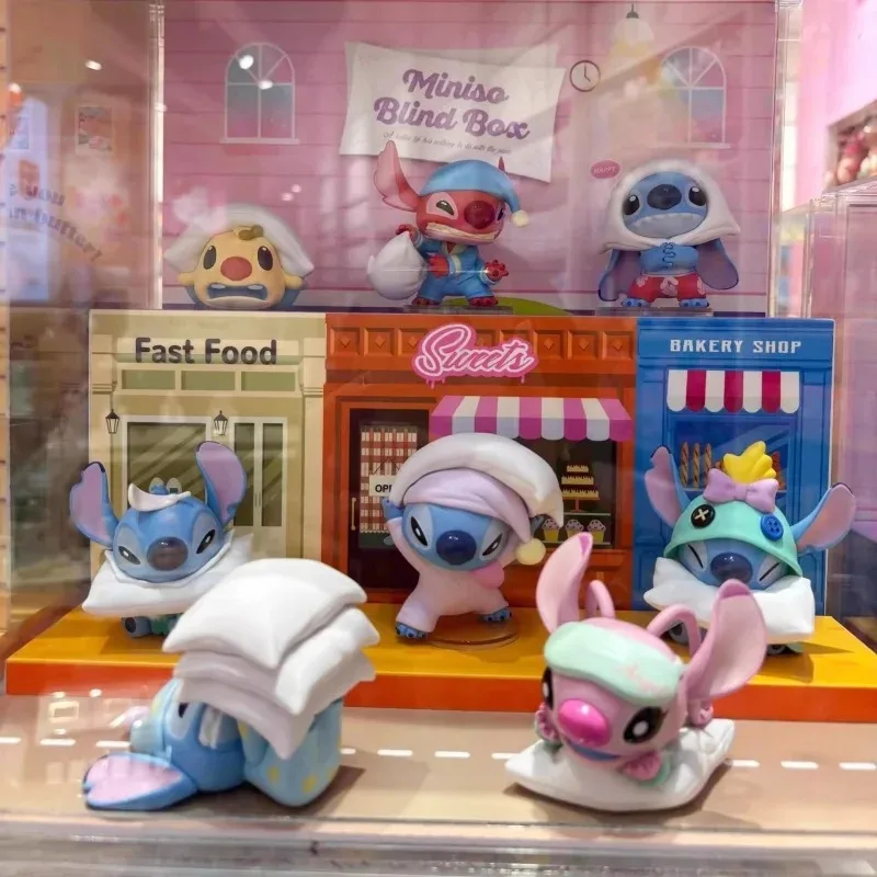 

Stitch Blind Box Cute Pillow Wars Series Mystery Box Model Dolls Kawaii Decor Guess Bag Surprise Gift Girl Toys surprise box