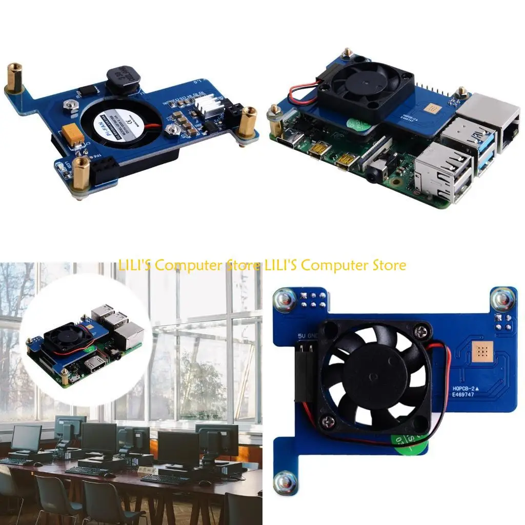 

A52B 4 PoE HAT Ethernet Module for 4 Model B/3B+ 3B+