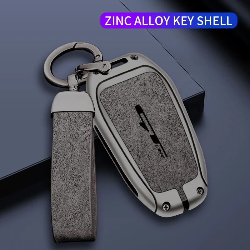 

Car Zinc Alloy Key Case Bag For Peugeot GTLine 207 307 407 208 308 408 508 2008 3008 4008 5008 RCZ Car Key Chain Metal Key Shell