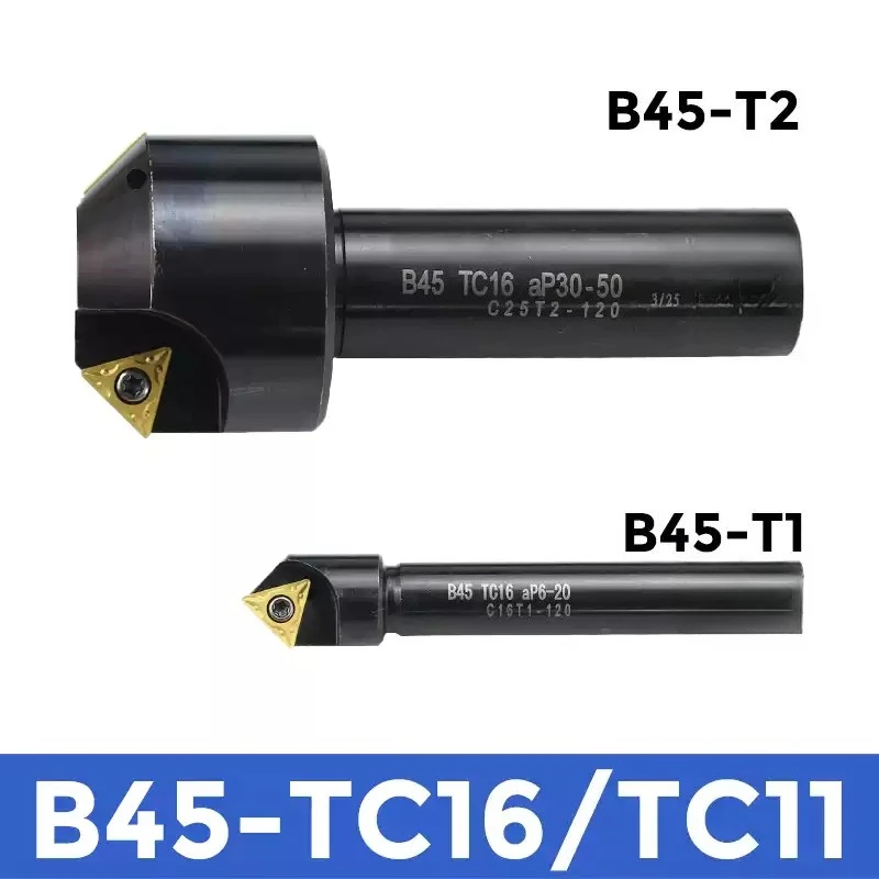 CNC Tool Bar B45 B30 B60 AP11 AP16 C20 C25 C16 C32 T2ap10-22 30 45 60 degrees Install inserts APMT1135 APMT1604