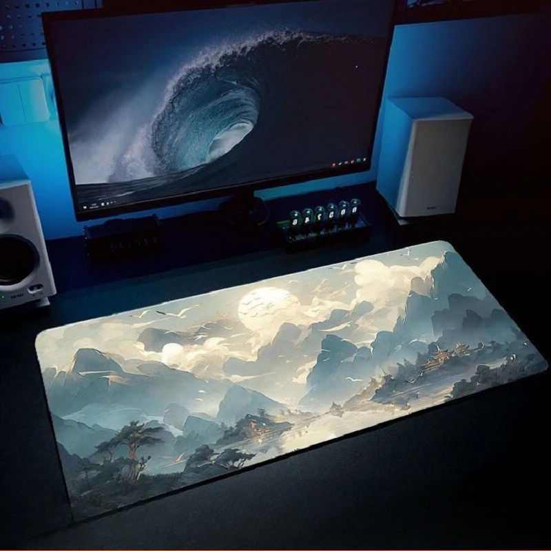 لوحة ماوس ذات طراز جديد للمناظر الطبيعية للاستخدام المكتبي، وسادة مكتب كمبيوتر إبداعية متوافقة مع المنزل والمكتب، حصيرة ماوس مضادة للانزلاق