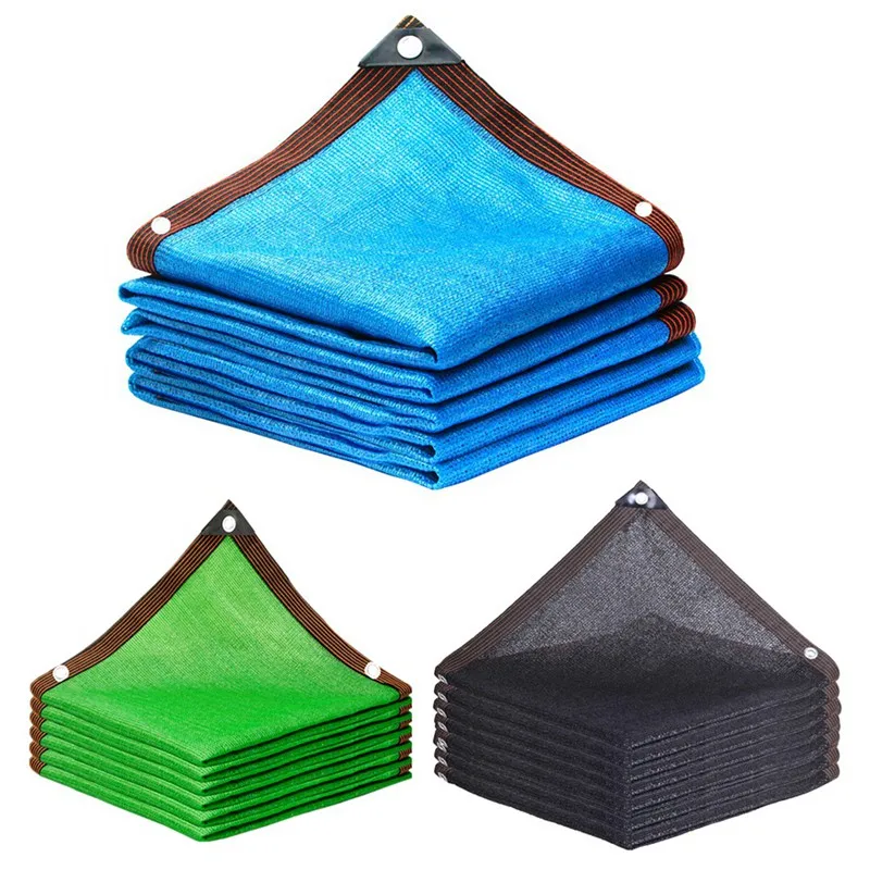 

New 3 Colors 75~80% Anti UV Blue Black Green HDPE Sun Shade Net Garden Horticulture Plants Cover Pergolas Canopy Sunshade Net