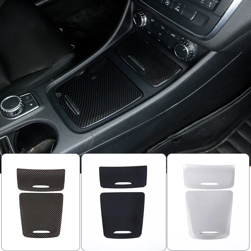 Für Mercedes Benz CLA GLA A-Klasse W117 W176 A180 2014-2018 Mittelkonsole Aufbewahrungsbox Verkleidung Zigarettenaschenbecher Abdeckung Aufkleber Auto Zubehör