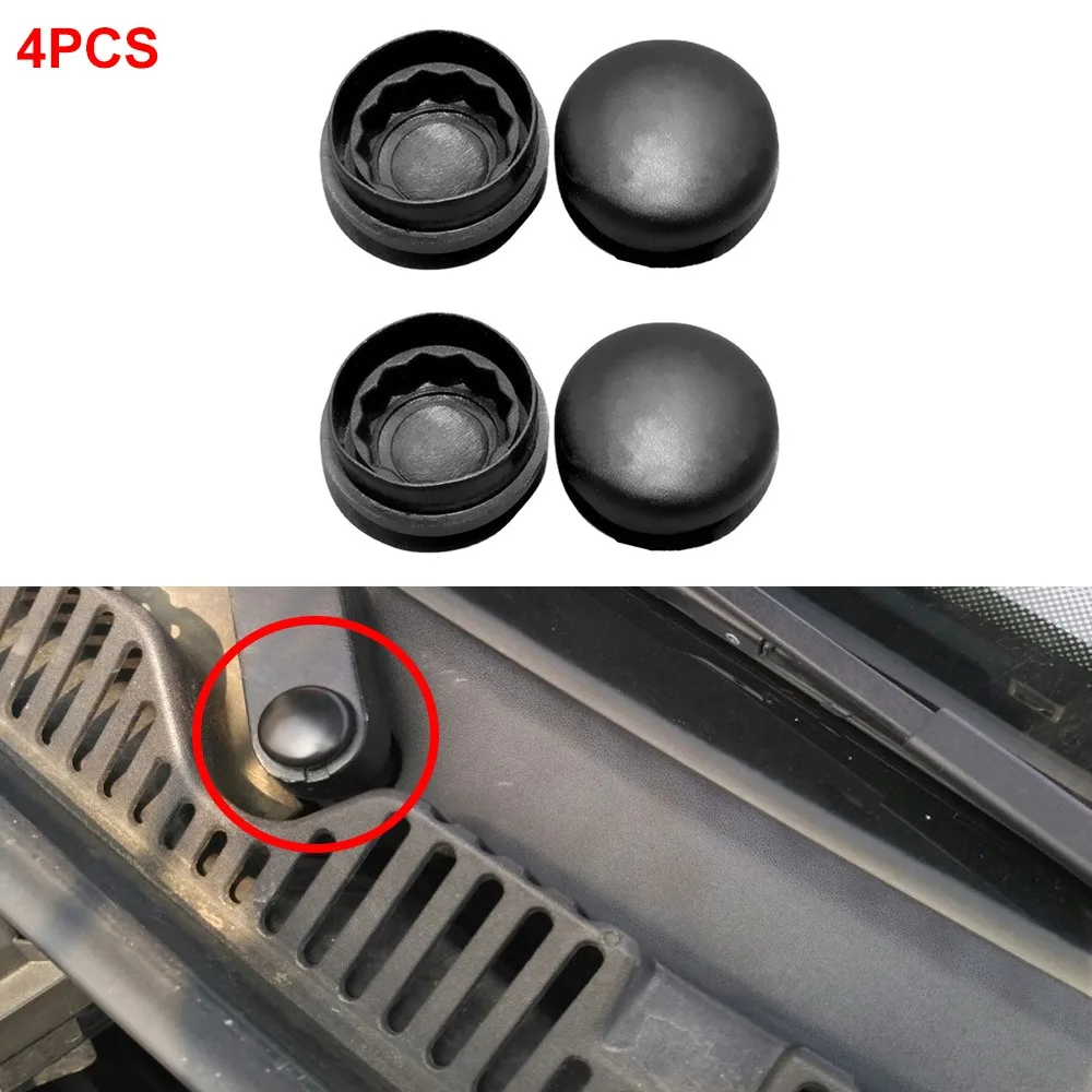 4pcs Plastic Windshield Wiper Arm Covers Durable 13395543 Protector Cover 955203005 for VW Golf MK4 5 6 7 Skoda Fabia Caddy