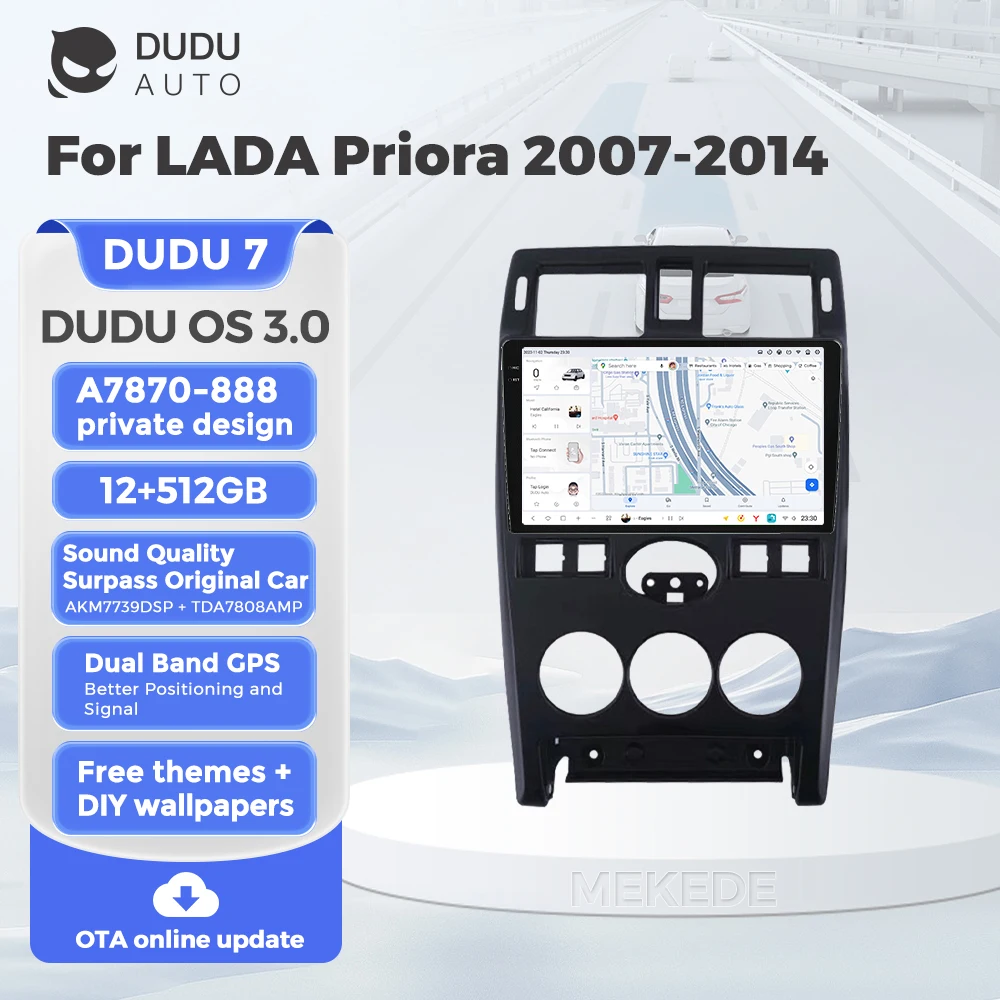 DUDU7 A7870 Android All In One Car Radio Multimedia Video Player For LADA Priora 2007-2014