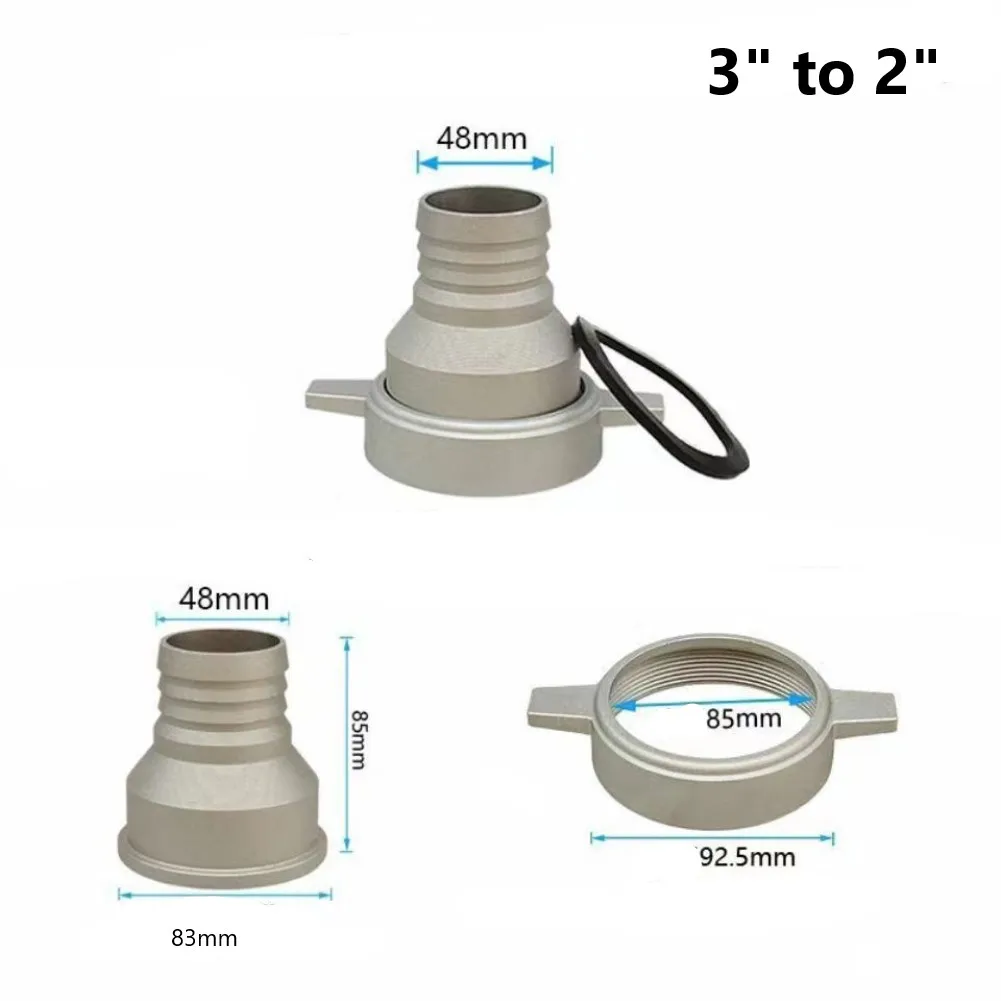 1pc Water Pump Aluminum Pipe Connector Wrench With Rubber Gasket Water Pump Connecting Pipe For Water Pump Maintenance Repair