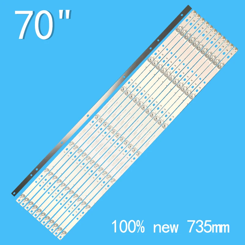 12PCS NEW LED backlight for CEJJ-LB700Z-7S1P-M3030-A-3 Philips 70 inch 70PUF6894/T3 70PUG6774/78 70PUF6894 70PUG6774 AOC 70U2