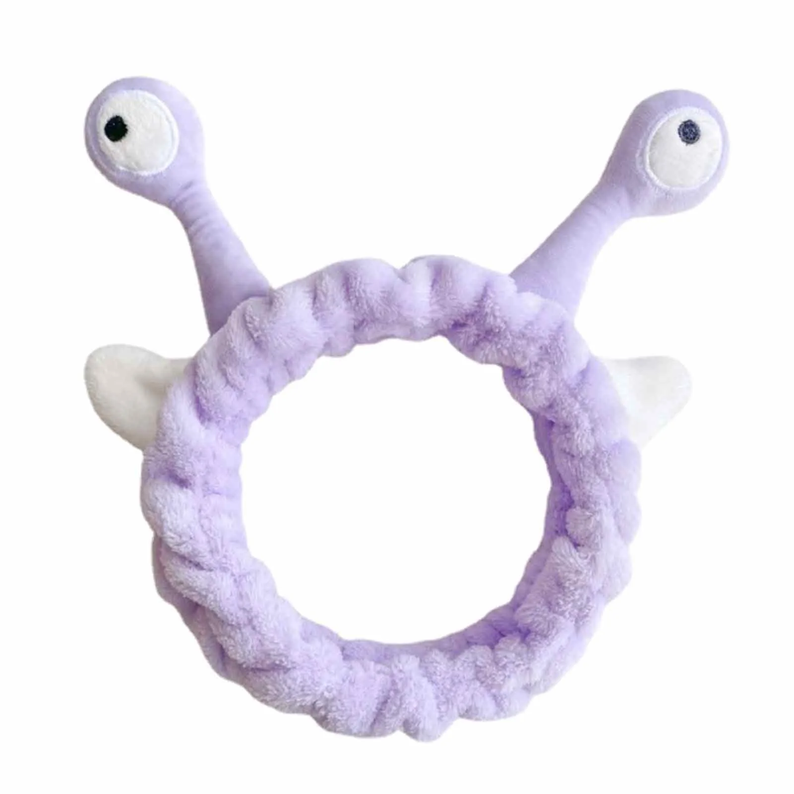 

Snail Eyes Antenna Headband Anti-slip Plush Headband with Cartoon Animal Decor for Women Female Girls